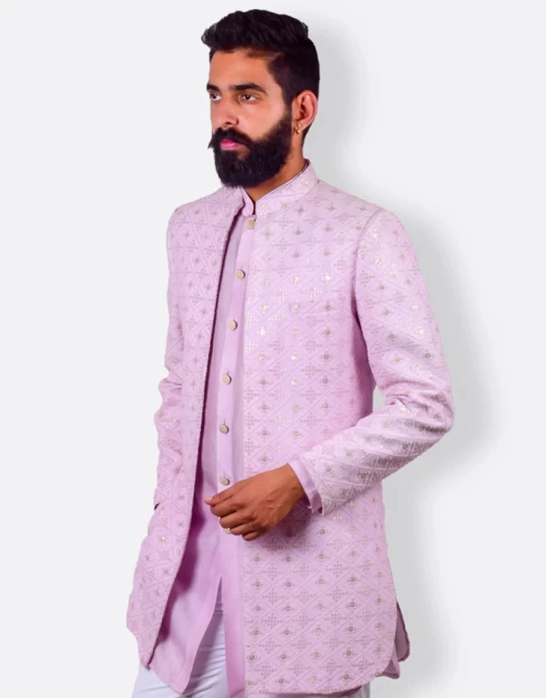 Lilac Blossom Kurta Set