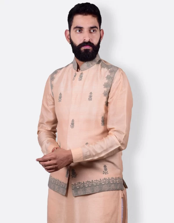 Peachy Twilight Kurta Set