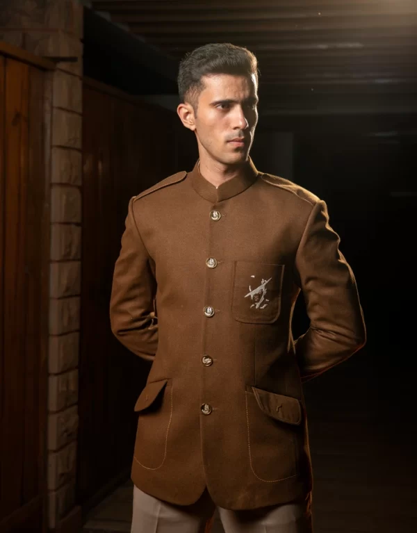 Frontline Valor Brown Tweed Hunting Coat Set